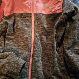 Puma Kids Jacket - Pink and Gray